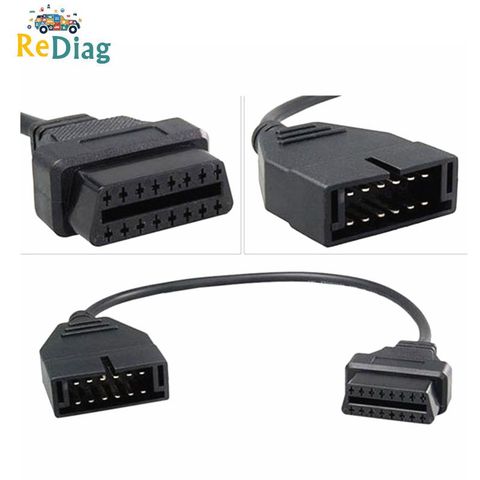 Hot sale For GM12 OBD2 Adapter Cable for GM 12 Pin to ODB2 16Pin Cable for GM12 OBDII Connector OBD1 Auto Diagnosis Tool ► Photo 1/6