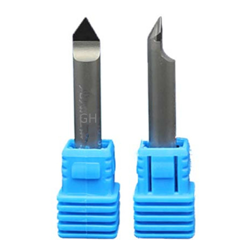 Diamond 6mm 8mm milling cutter engraving v Bits Flat Bottom 3d engraver carving tool for cnc stone Marble Granite Router set ► Photo 1/6