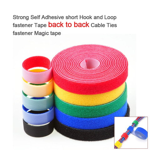 5Meters 15/20mm Reusable Velcros Adhesive Fastener Tape Strong Hooks Loops Velcro Cable Ties Wire Cord Organizer DIY Accessories ► Photo 1/6