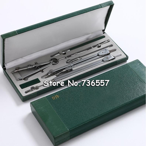 9pcs/set genuine H4009 mechanical drawing tool drawing instrument compasses nine suit math sets office stationery ► Photo 1/6