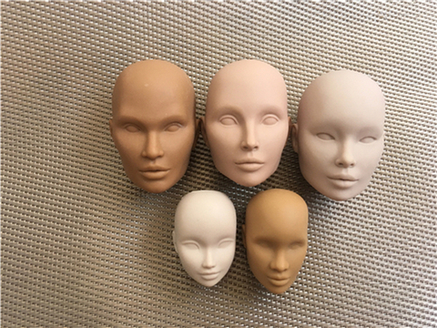 Collection Rare Doll Head Makeup Practice IT Heads No Hair No Makeup Bald Head Quality Doll Head Girl Dressing DIY Toy Parts ► Photo 1/6