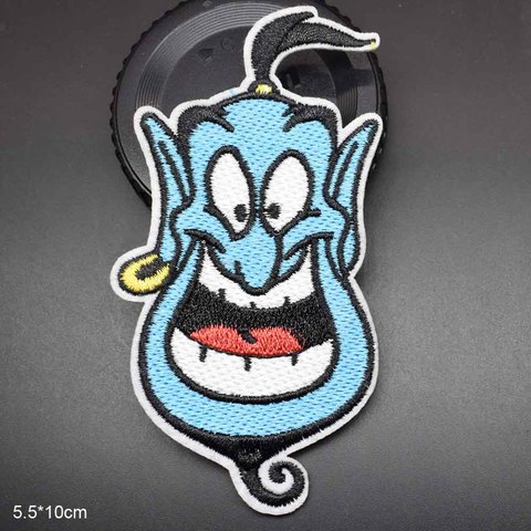 Blue Face Iron On Embroidered Clothes Patches For Clothing Stickers Garment Wholesale Music Band ► Photo 1/3