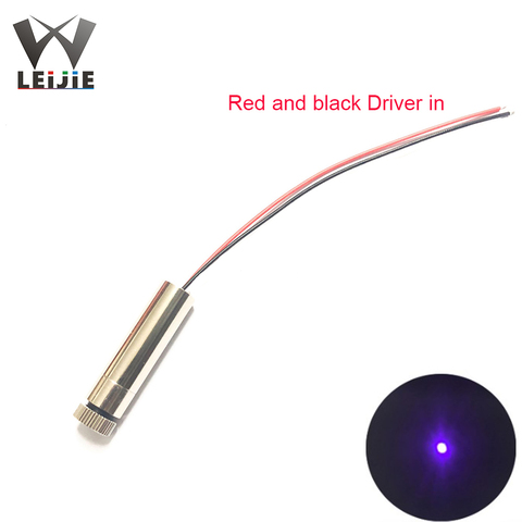 Focusable 200mW 405nm 12x45mm 3-5V Laser Module Blue-Violet High Power DOT Laser MINI Laser Engraving DIY Money Detector ► Photo 1/4