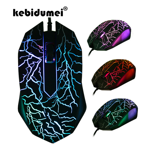 USB Wired Mouse Universal LED Colorful Computer Gaming Mouse Professional Ultra-precise Game For Dota 2 For LOL Gamer 2400 DPI ► Photo 1/6