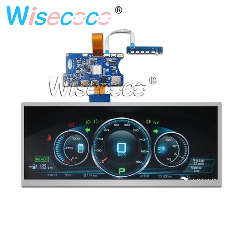 12.3 inch HSD123KPW1-A30 LCD stretched Bar Screen 1920*720 Car HDMI Type-C controller board 850 nits landscape mode ► Photo 1/6