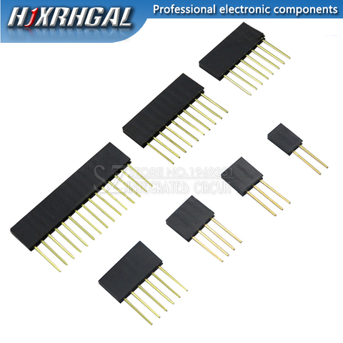 10pcs 2/3/4/6/8/10/15 Pin 2.54 mm Stackable Long Legs Femal Header For Arduino Shield ► Photo 1/4