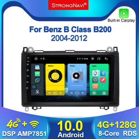 4+128G Android 10.0 GPS 2 Din Car Radio Player For Mercedes Benz B200 A B Class W169 W245 Viano Vito W639 Sprinter W906 ► Photo 1/6