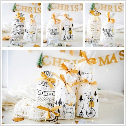 christmas gift bags christmas presents christmas bags lot santa claus bag candy bag christmas decorations 2022 new year presents ► Photo 1/6