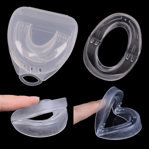 Double Layer Mouthpiece Stop Snoring Foldable Bruxism Mouth Guard Apnea Aid Anti Oral Teeth Grinding Sleep Apnea Guard Device ► Photo 1/6