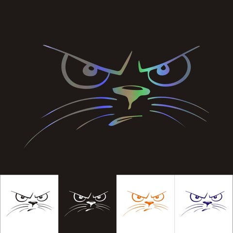 11*20cm 3D Car Stickers Car Funny Vinyl Stickers and Decals windowshield Sticker cat simon in the Car Styling Accessories ► Photo 1/6