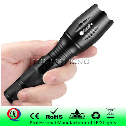 Powerful G700 Flashlight Cree XML T6 U3 led Aluminum Waterproof Zoom Camping Torch Tactical light AAA 18650 Rechargeable Battery ► Photo 1/6