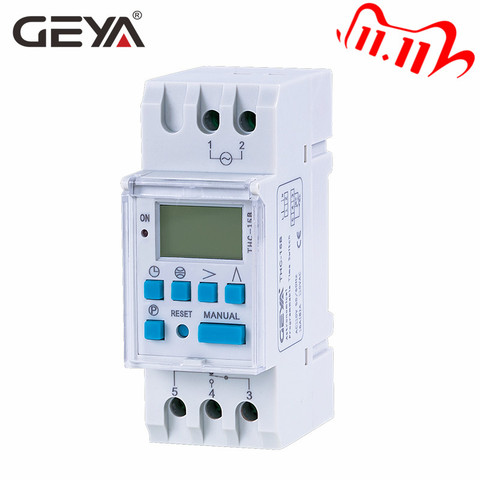 GEYA THC Astronomical Timer Switch LCD Display 16A 20A 30A Latitude Switch 110V 220V Programmable Timer ► Photo 1/6