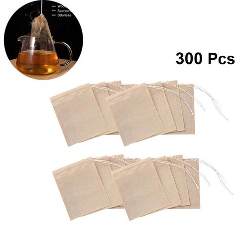 300Pcs/Lot Teabags Drawstring Tea Bag Empty Scented Tea Bags Filter Paper Bags for Loose Leaf Tea Powder Herbs Spice ► Photo 1/6