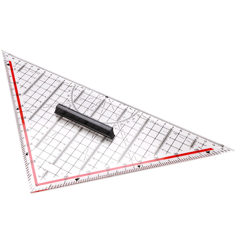 14CM/20CM/30CM Drawing Triangle Ruler Protractor Measurement Ruler With Handle Multi-function Drawing Design Ruler Stationery ► Photo 1/6