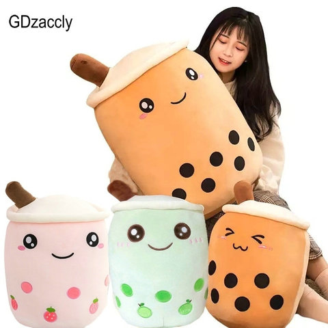 25-70cm Cartoon Fruit Bubble Tea Cup pillow stuffed soft Drink Apple Milk Tea back cushion fast food gifts for kids birthday ► Photo 1/6