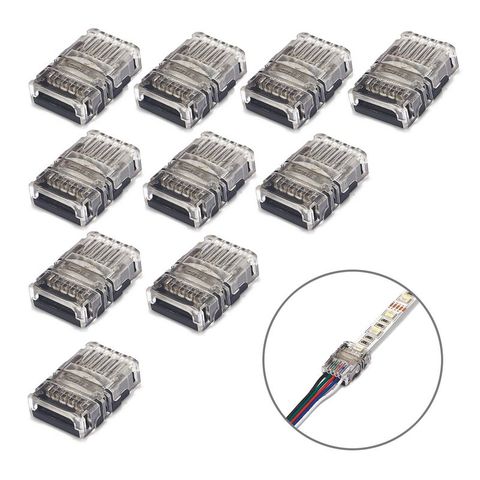 10pcs 2pin 3pin 4pin 5pin LED Strip Connector For RGB RGBW RGBWW 2812 3528 5050 LED Strip Wire Connection Terminal Connector ► Photo 1/6