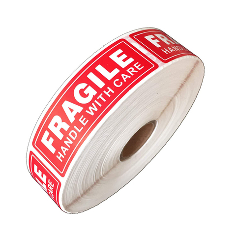 Buy Online 1 Roll 500pcs Fragile Stickers Fragile Handle With Care Labels For Moving Shipping Mailing Alitools