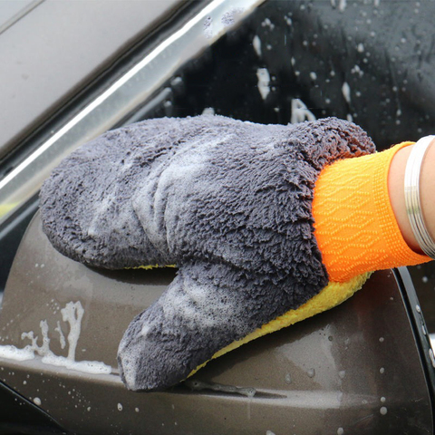 1Pcs New Technology Polymer Car Wash Clay Towel/Car Detailing Clay Cloth/Magic Clay Microfiber Towel Mitt Golves Car Accessories ► Photo 1/6