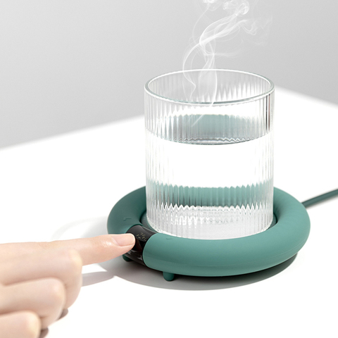 Mini Portable USB Cup Warmer 3 Gear Coffee Mug Heating Coaster Smart  Thermostati