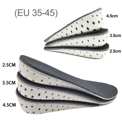 Height Increase Insole 1 Pair Hard Breathable Memory Foam Heel Lifting Inserts Shoe Lifts Shoe Pads Elevator Insoles for Unisex ► Photo 1/6
