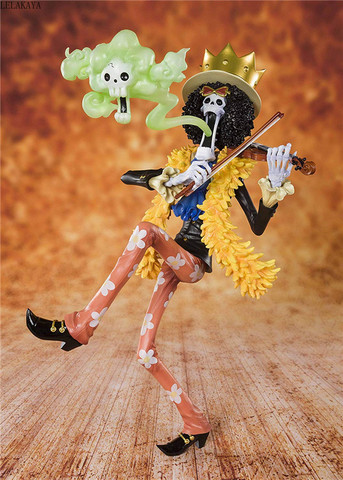 NEW hot 23cm Japan Anime ONE PIECE 20th Anniversary The Straw Hat Pirates BROOK Burukku PVC Action Figure Model Brinquedos Toys ► Photo 1/6