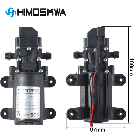 1 pc water pump 12V 6A 70W 0.9mpa Diaphragm pump for car ► Photo 1/6