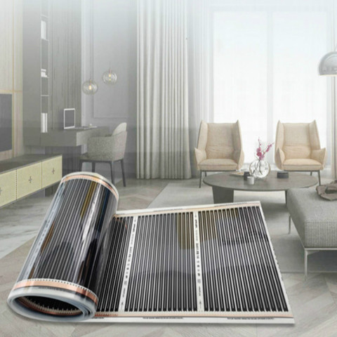 220V 220W 50cm-8Meters Width Healthy Floor Heating Infrared Underfloor Heating Carbon Film Heater Electric Floor Warming Mat ► Photo 1/5