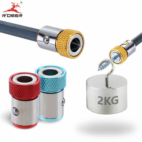 1/4'' 6.35mm Screwdriver Magnetic Ring S2 Alloy Steel Removable Magnet Driver Hex Electric Screwdriver Bit Strong Magnetizer ► Photo 1/6