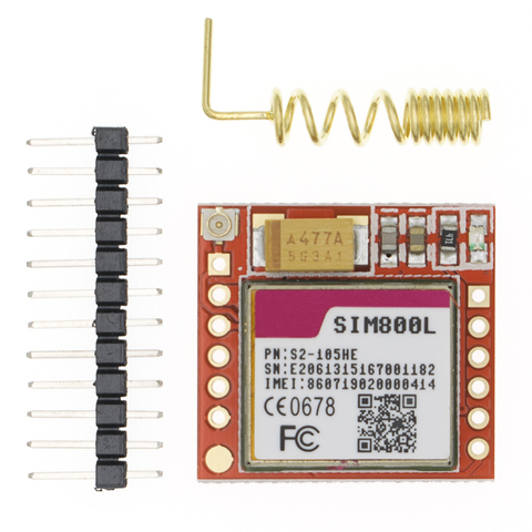 10pcs/lot Smallest SIM800L GPRS GSM Module MicroSIM Card Core BOard Quad-band TTL Serial Port ► Photo 1/6