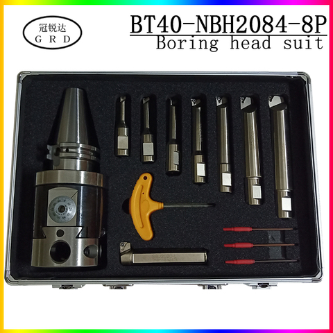 boring-tool-suit NBH2084 fine boring head  BT40 tool Holder + 8pcs 20mm Boring Bar Boring rang 8-280mm Boring Tool Set ► Photo 1/6