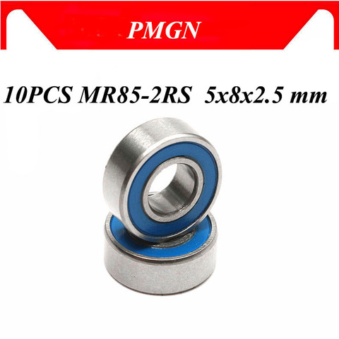 10PCS ABEC-5 MR85-2RS MR85 2RS MR85 RS MR85RS 5x8x2.5 mm Blue rubber sealed miniature High quality deep groove ball bearings ► Photo 1/6