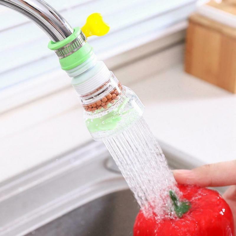 360° Rotating Faucet Nozzle Booster Shower Kitchen Home Water Filter Diffuser 