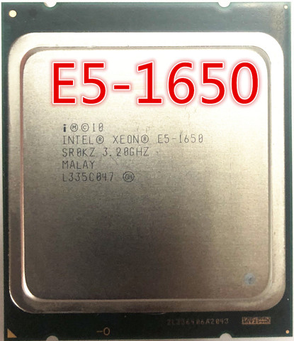 Intel Xeon E5 1650  E5-1650 3.2GHz 6 Core 12Mb Cache Socket 2011 CPU Processor SR0KZ  free shipping ► Photo 1/1
