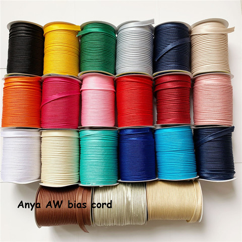 12mm 36Colors Satin Bias Cord piping cord handmade For DIY Garment Sewing And Trimming cord high quality and 100% cotton rope ► Photo 1/6