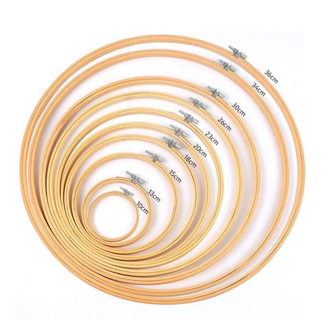 10-30CM Bamboo Frame Embroidery Hoop Ring DIY Needlecraft Cross Stitch Machine Round Loop Hand Household Sewing Tools 8 Size ► Photo 1/6