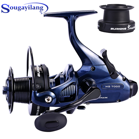 Sougayilang 13+1BB Carp Fishing Reel Spinning Reel with Free Spare Spool Wheels Right/Left Handle Sea Boat Fishing Reel De Pesca ► Photo 1/6