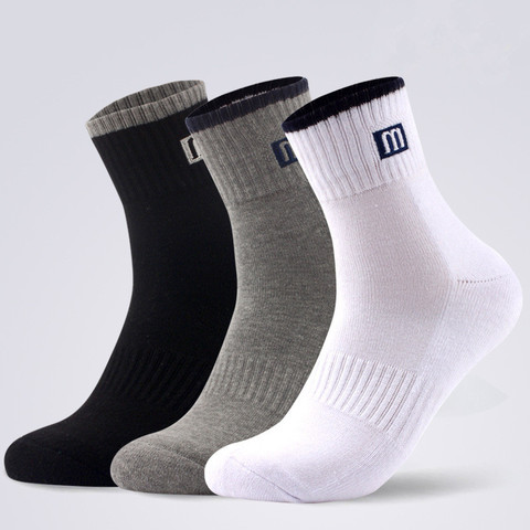 2022 Winter Men Cotton Socks 5 Pairs/Lot Black Businness Casual Crew Socks High Quality Breathable Male Sport Gift Socks ► Photo 1/6