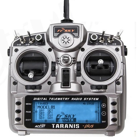 FrSky Taranis X9D Plus 2.4G ACCST Transmitter 16CH Telemetry Radio  W X8R Receiver Selection For RC Multicopter Racing Drone ► Photo 1/6