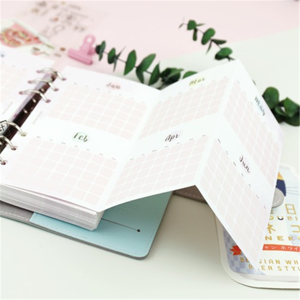 5 Sheets Monthly Planner Agenda Loose Leaf Dividers Paper Agenda 2022 Three  Fold Paper Refills A5/A6 Spiral Notebook Inner Pages - Price history &  Review, AliExpress Seller - youngoffice Store