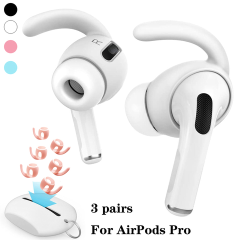 3 Pairs Silicone Earbuds Cover Dustproof Soft Comfort with Storage Pouch For Airpods Pro 3 Bluetooth Earphone Accessories ► Photo 1/6