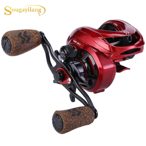 Sougayilang Baitcasting Reel Dual Brake System Reel 8KG Max Drag 9+1 BBs 8 :1 High Speed Fishing Reel ► Photo 1/6