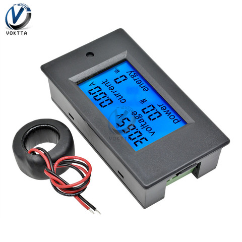 DC 6.5-100V AC 80-260V LCD Power Voltage Display Monitor Power Meter 20A 50A 100A Digital Voltage Current Watt Power Tester ► Photo 1/6