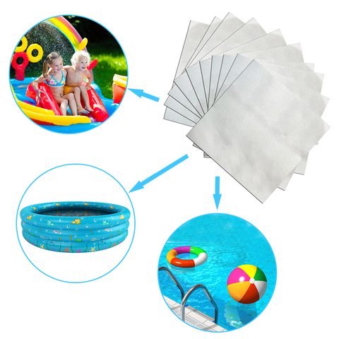 10pcs/set Transparent Inflatable Toy Repair Patches Swimming Ring Toy Repair Sticker Super Strong Float Air Beds Repair Patch ► Photo 1/6