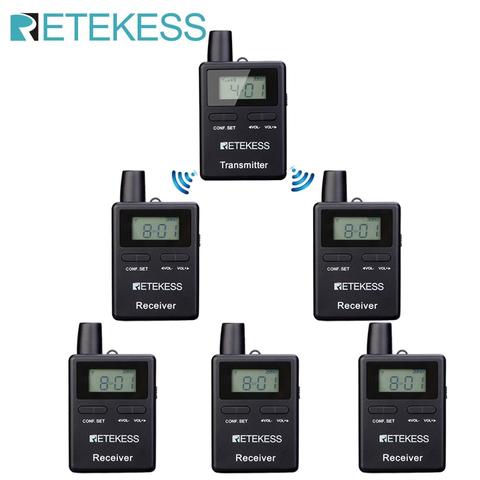 Retekess TT109 2.4GHz 50 Channels Wireless Tour Guide System for Church Translation system Traveling Museum Factory Training ► Photo 1/6