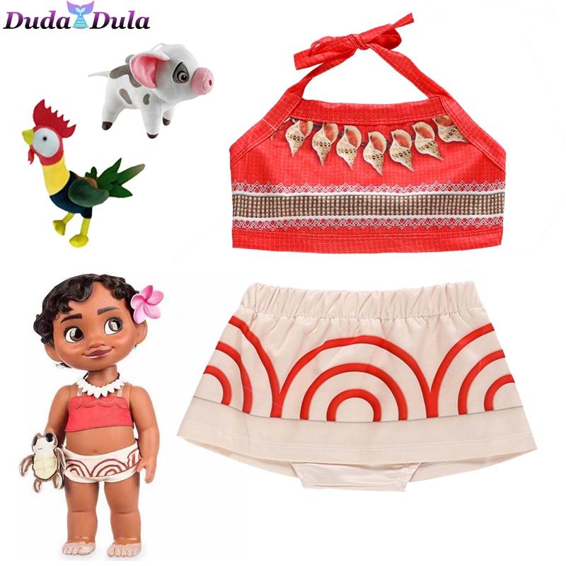 Moana Dress Costumes Cosplay Toddler girl dresses Anime Movie Moana Costume Halloween Costumes Gifts for Girl Dress For Girls ► Photo 1/6