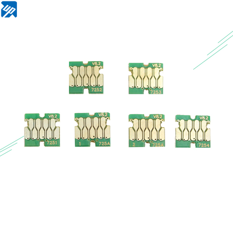  T7251 T7252 T7253 T7254 T725A New Stable one time chip ink Cartridge Chip For Epson SureColor F2000 SC-F2000 Printer 6 Colors  ► Photo 1/1