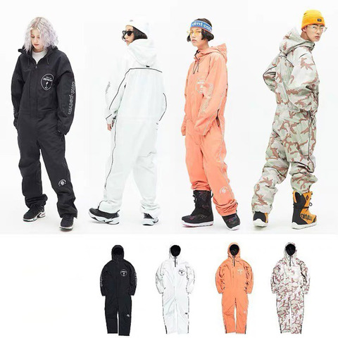 Showtime Dmt Loose Breathable Jumpsuit Snowboarding Wear Woman Windproof Snow Suit Waterproof One Piece Bib Skiing Clothes ► Photo 1/4
