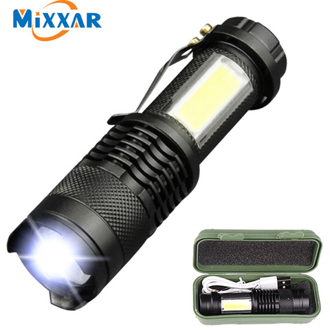 ZK20 2000LM Portable/Rechargeable/Tactical /Powerful/Handheld/LED Flashlight/Lantern/Torch Camping/Underwater/Bike/Search Light ► Photo 1/6