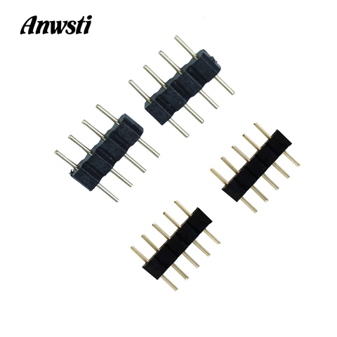 10pcs Connector Adapter 4 Pin 5 Pin Needle Male Type Double 4Pin RGB 5Pin RGBW for 3528 2835 5050 LED Strip Light Accessories ► Photo 1/6