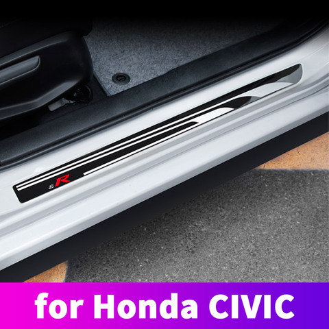 Stainless steel sill bar door welcome pedal typer modified pedal decoration For Honda Civic 10th 2016 2017 2022 ► Photo 1/6